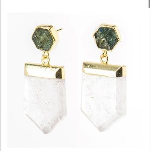 Quartz Point Statement Earrings - New